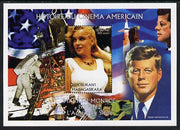Madagascar 1999 History of American Cinema - Marilyn Monroe #6 (with JFK & Apollo 11 in background) perf m/sheet unmounted mint. Note this item is privately produced and is offered purely on its thematic appeal