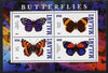 Malawi 2013 Butterflies perf sheetlet containing 4 values unmounted mint