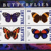 Malawi 2013 Butterflies perf sheetlet containing 4 values unmounted mint