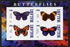 Malawi 2013 Butterflies imperf sheetlet containing 4 values unmounted mint