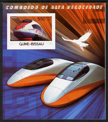 Guinea - Bissau 2012 High Speed Trains - Sapsan imperf souvenir sheet unmounted mint