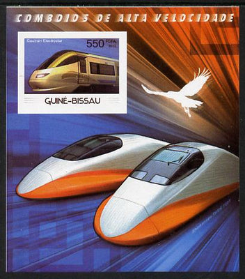 Guinea - Bissau 2012 High Speed Trains - Gautrain Electrostar imperf souvenir sheet unmounted mint