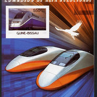Guinea - Bissau 2012 High Speed Trains - TGV Duplex imperf souvenir sheet unmounted mint