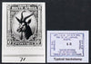 South Africa 1923 KG5 Pictorial issue B&W photograph of original Springbok essay denominated 6d (inscribed in English) approximately twice stamp-size. Official photograph from the original artwork held by the Government Printer in……Details Below