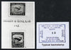 South Africa 1926-27 issue Harrison's B&W photograph of original 1d pictorial essays inscribed in Afrikaans (horizontal) & English (vertical). Official photograph from the original artwork held by the Government Printer in Pretori……Details Below
