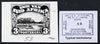 South Africa 1926-27 issue Perkins Bacon B&W photograph of original 3d Pictorial essay inscribed in Afrikaans approximately twice stamp-size. Official photograph from the original artwork held by the Government Printer in Pretoria……Details Below