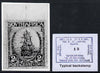South Africa 1926-27 issue Public Works Dept B&W photograph of original 1d Dromedaris essay inscribed in English, approximately twice stamp-size. Official photograph from the original artwork held by the Government Printer in Pret……Details Below