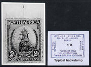 South Africa 1926-27 issue Public Works Dept B&W photograph of original 1d Dromedaris essay inscribed in English, approximately twice stamp-size. Official photograph from the original artwork held by the Government Printer in Pret……Details Below