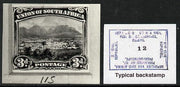 South Africa 1926-27 issue Public Works Dept B&W photograph of original 3d Pictorial essay inscribed in English, approximately twice stamp-size. Official photograph from the original artwork held by the Government Printer in Preto……Details Below