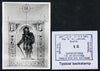 South Africa 1926-27 issue Public Works Dept B&W photograph of original 1s Van Reibeck essay inscribed in English, approximately twice stamp-size. Official photograph from the original artwork held by the Government Printer in Pre……Details Below