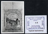 South Africa 1926-27 issue Public Works Dept B&W photograph of original 1s3d essay inscribed in English, approximately twice stamp-size. Official photograph from the original artwork held by the Government Printer in Pretoria with……Details Below