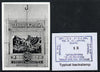 South Africa 1926-27 issue Public Works Dept B&W photograph of original 2s6d essay inscribed in Afrikaans, approximately twice stamp-size. Official photograph from the original artwork held by the Government Printer in Pretoria wi……Details Below