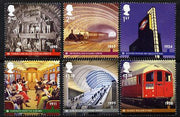 Great Britain 2013 London Underground perf set of 6 values unmounted mint