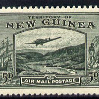 New Guinea 1939 Junkers G.31F over Bulolo Goldfields 5d deep green mounted mint SG 218