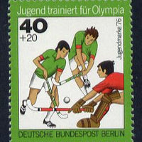 Germany - West Berlin 1976 Field Hockey 40pf from Olympics set unmounted mint SG B502