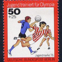 Germany - West Berlin 1976 Handball 50pf from Olympics set unmounted mint SG B503