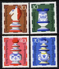 Germany - West Berlin 1972 Humanitarian Relief - Chessmen set of 4 unmounted mint SG B424-7