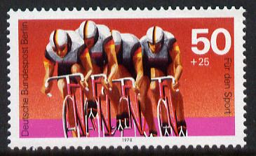 Germany - West Berlin 1978 Sport Promotion - Cycling 50pf unmounted mint SG B551