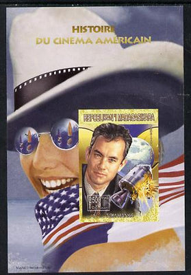 Madagascar 1999 History of American Cinema - Tom Hanks imperf m/sheet unmounted mint. Note this item is privately produced and is offered purely on its thematic appeal
