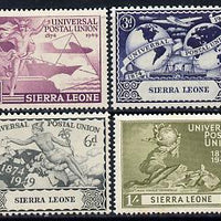 Sierra Leone 1949 KG6 75th Anniversary of Universal Postal Union set of 4 unmounted mint, SG 205-208