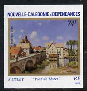 New Caledonia 1986 Paintings (Moret Bridge) imperf from limited printing, as SG 799*
