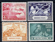 British Guiana 1949 KG6 75th Anniversary of Universal Postal Union set of 4 unmounted mint, SG 324-7