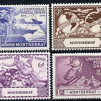 Montserrat 1949 KG6 75th Anniversary of Universal Postal Union set of 4 unmounted mint, SG 117-20