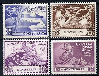Montserrat 1949 KG6 75th Anniversary of Universal Postal Union set of 4 unmounted mint, SG 117-20