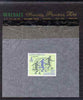 Lesotho 1980 Moscow Olympic games 25s (Football) perforated proof essay mounted on Walsall Security Proof card, rare