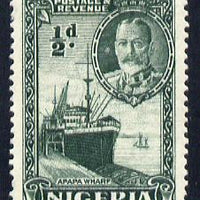 Nigeria 1936 KG5 Pictorial 1/2d green mounted mint, SG 34