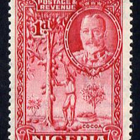Nigeria 1936 KG5 Pictorial 1d carmine mounted mint, SG 35
