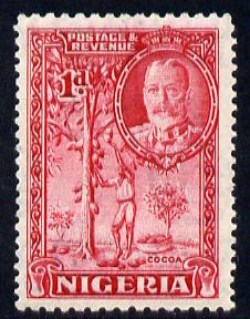 Nigeria 1936 KG5 Pictorial 1d carmine mounted mint, SG 35
