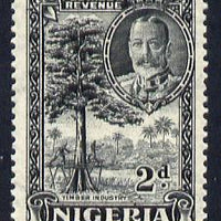 Nigeria 1936 KG5 Pictorial 2d black mounted mint, SG 37