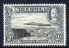 St Lucia 1936 KG5 Pictorial 2d black & grey unmounted mint, SG 116