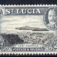 St Lucia 1936 KG5 Pictorial 2d black & grey unmounted mint, SG 116