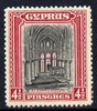 Cyprus 1934 KG5 Pictorial 4.5pi black & crimson mounted mint SG 139