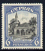 Cyprus 1934 KG5 Pictorial 6pi black & blue mounted mint SG 140