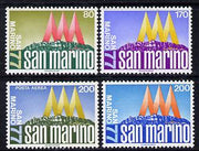 San Marino 1977 International Stamp Exhibition set of 4 unmounted mint, SG 1068-71