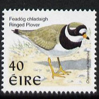 Ireland 1997-2000 Birds - Ringed Plover 40p unmounted mint SG 1055