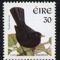 Ireland 1997-2000 Birds - Blackbird 30p with phosphor frame unmounted mint SG 1038ap