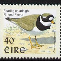 Ireland 1997-2000 Birds - Ringed Plover 40p with phosphor frame unmounted mint SG 1055p