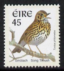 Ireland 1997-2000 Birds - Song Thrush 45p with phosphor frame unmounted mint SG 1057p