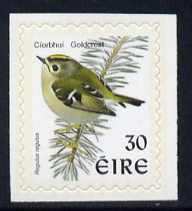 Ireland 1997-2000 Birds - Goldcrest 30p self adhesive Perf 9x10 with phosphor frame unmounted mint SG 1086p