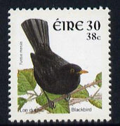 Ireland 2001 Birds Dual Currency - Blackbird 30p/38c unmounted mint SG 1424