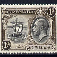 Grenada 1934-36 KG5 Pictorial 1d black & sepia P12.5 x 13.5 mounted mint SG 136a