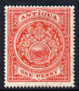 Antigua 1908-17 MCA Badge 1d red mounted mint SG 43