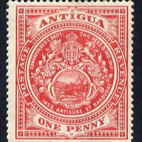 Antigua 1908-17 MCA Badge 1d scarlet mounted mint SG 44