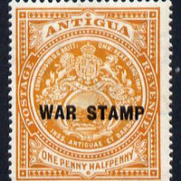 Antigua 1916-17 War Tax 1.5d orange mounted mint SG 54
