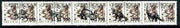 Jewish Republic 1994 Prehistoric Animals opt set of 5 values, each design opt'd on,pair of Russian defs (3 different Russian stamps available) unmounted mint