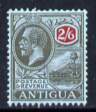 Antigua 1921-29 KG5 MCA 2s6d black & red on blue mounted mint SG 59